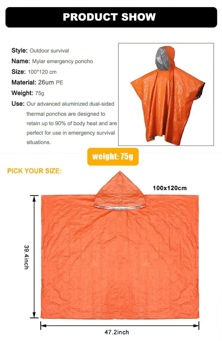 Emergency poncho Free Sample